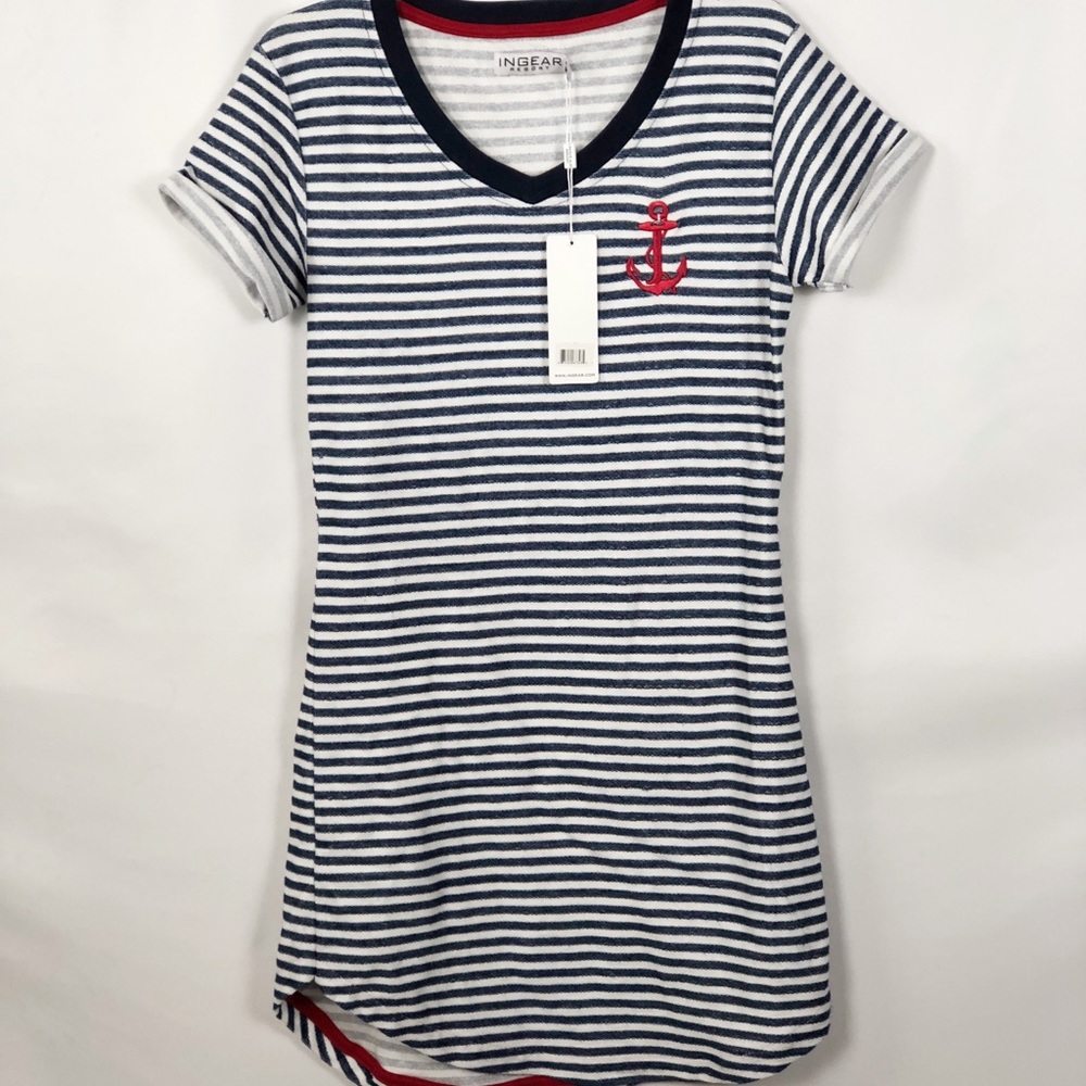 Ingear Resort Navy & White Dress Sz M